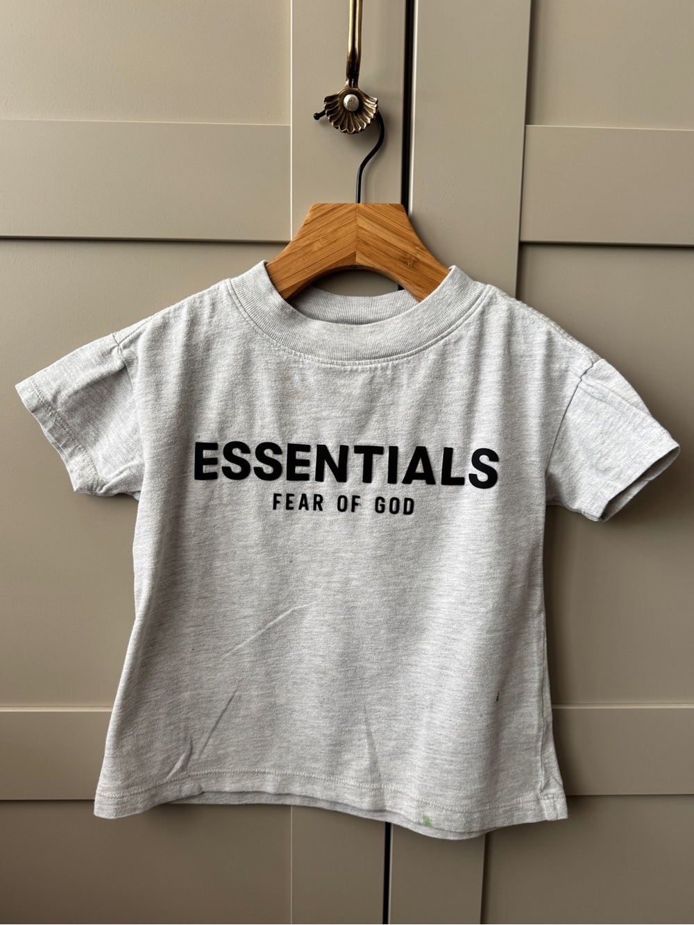 Essentials Fear of God Kids' Gray Logo Tee